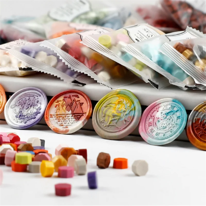 200 sztuk / worek Ośmiokątne m – Wax Seal Stamp Set recenzja i cena