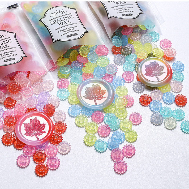 100 sztuk przezroczyste słonec – Wax Seal Stamp Set recenzja i cena